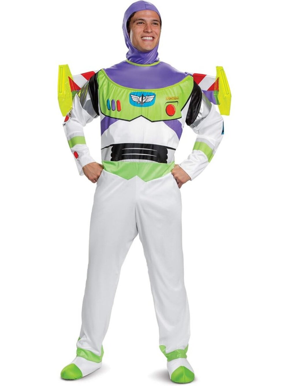 Deluxe Buzz Lightyear Costume for Adults - Official Toy Story Outfit, Fun